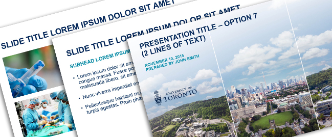 university of toronto presentation template